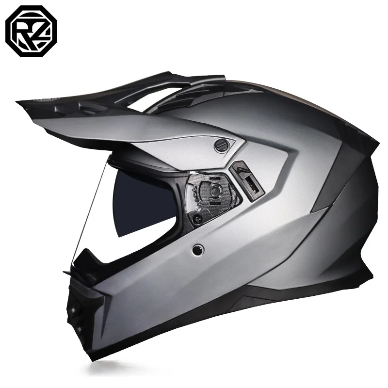 Motorcycle Helmet Road Helmet Men's and Women's Single Mirror Rally Locomotive Long-distance Motorcycle Travel Helm