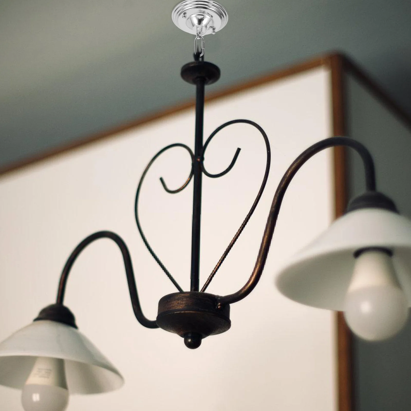 

Ceiling Canopy Plate Vintage Metal Light Fixture Mounting Bracket For Pendant Lamp Durable Ceiling Light Cover Plate