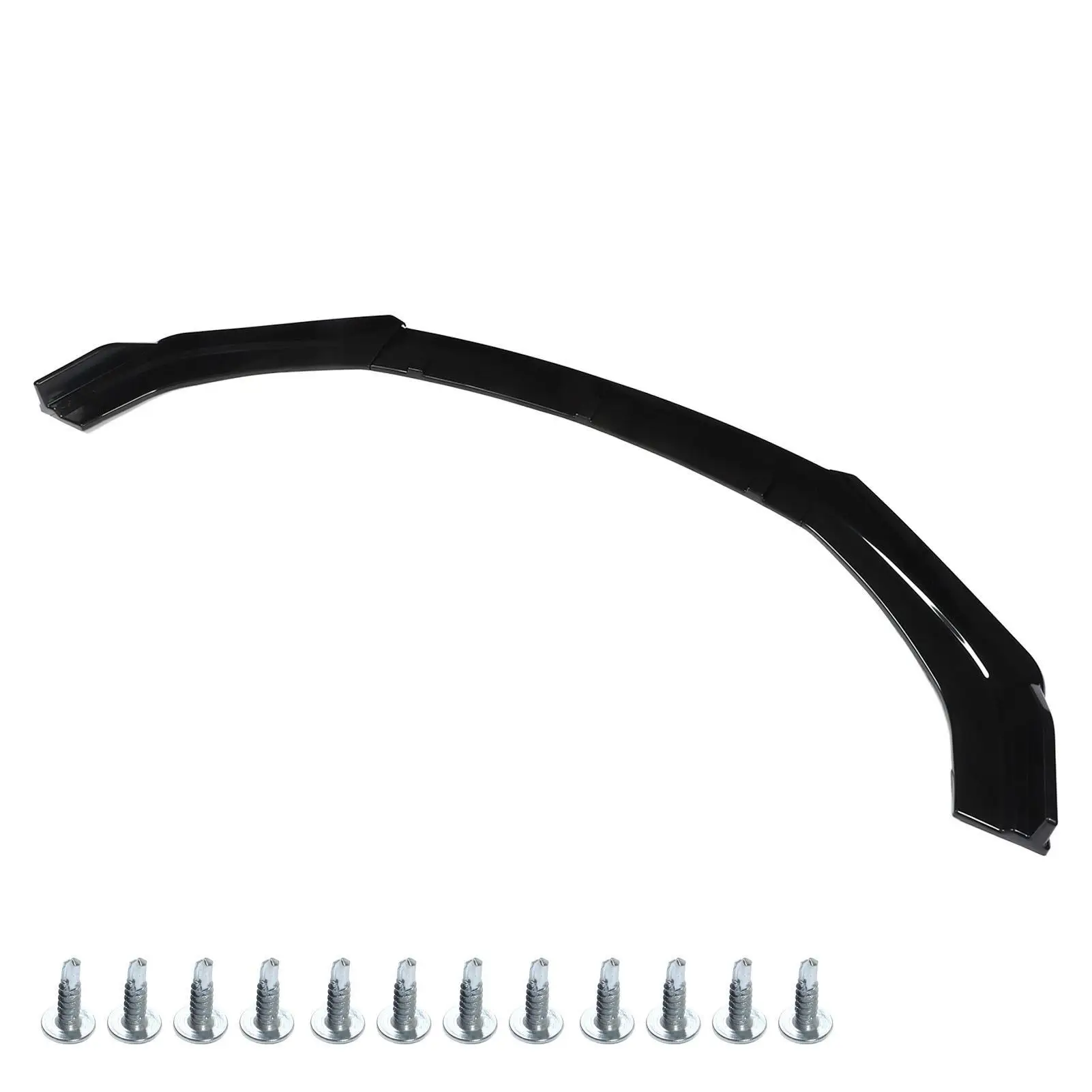 

Front Bumper Lip Aerodynamic Gloss Black Scratch Resistant Anti Collision Front Bumper Spoiler for autos