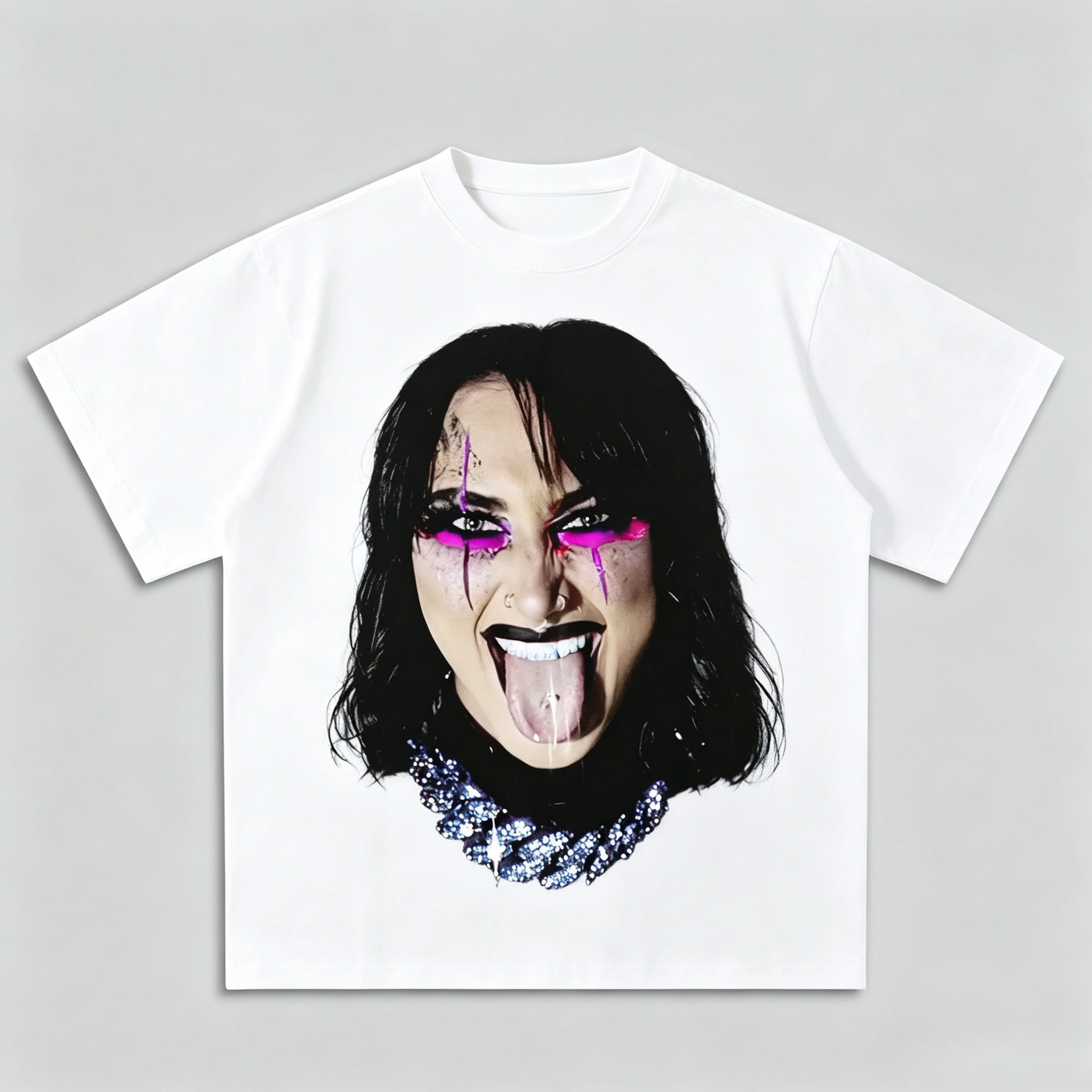 Rhea Ripley Portrait Graphic T-Shirt Men Women Wrestling Fan Casual Streetwear Short Sleeve Tee