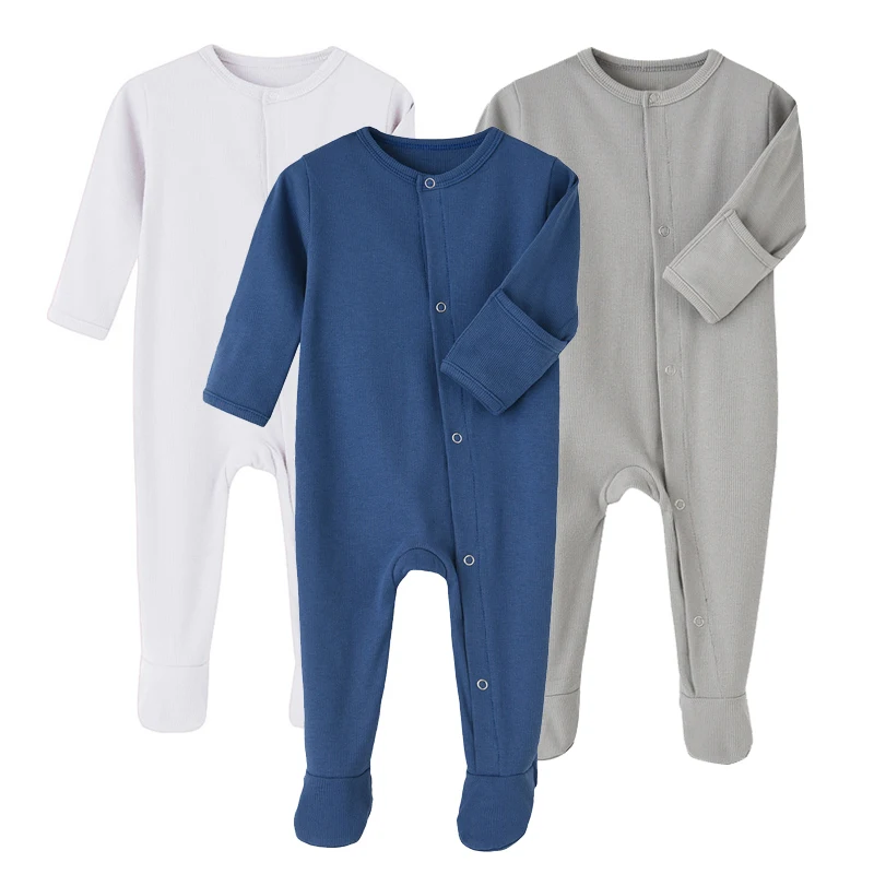 Newborn Romper Baby Girl Clothes Cotton Toddler Jumpsuit Infant Clothing for New Born Babies Boy Rompers Footed 0-12M