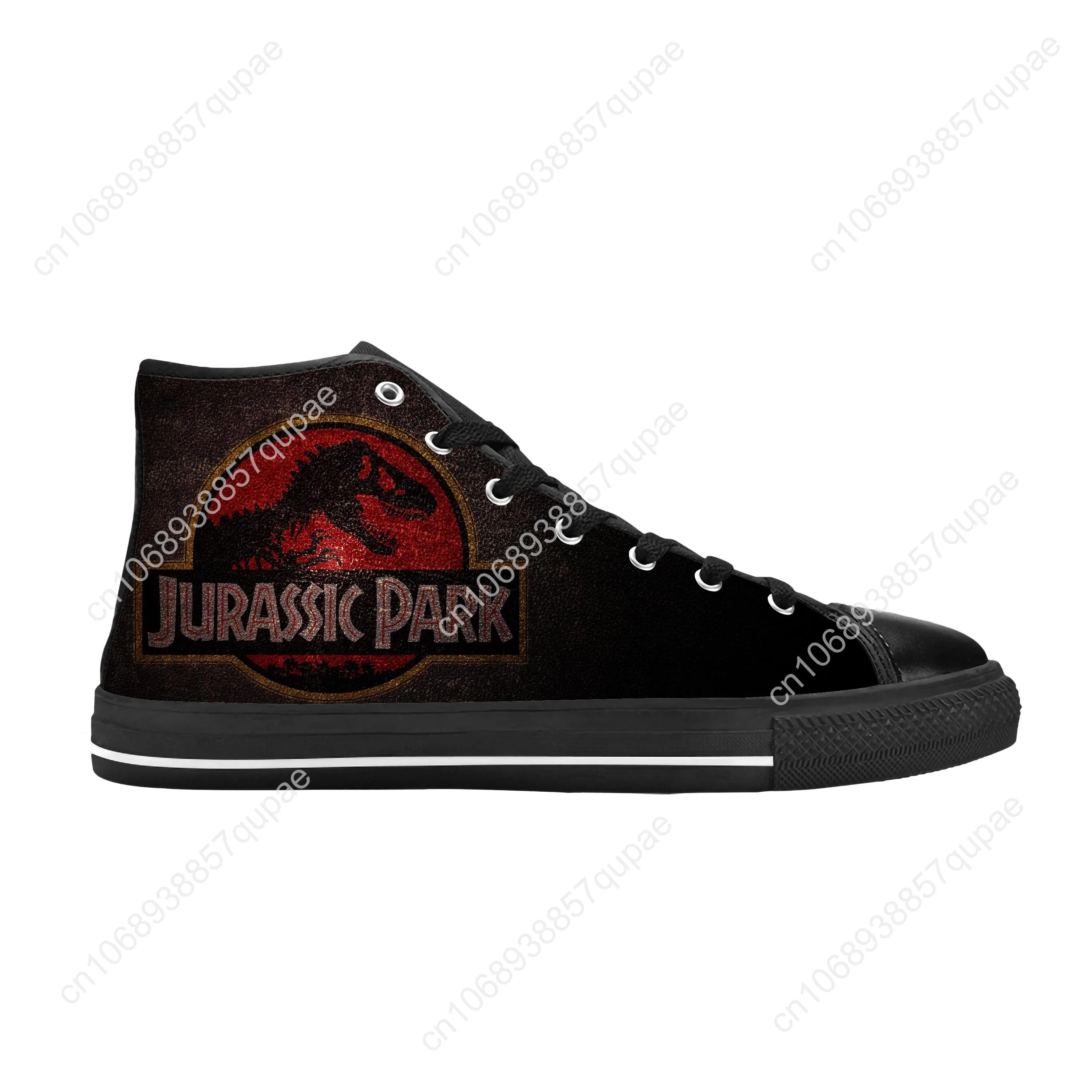 Jurassic Park World Dinosaur Anime Cartoon Manga Casual Cloth Shoes High Top Comfortable Breathable 3D Print Men Women Sneakers