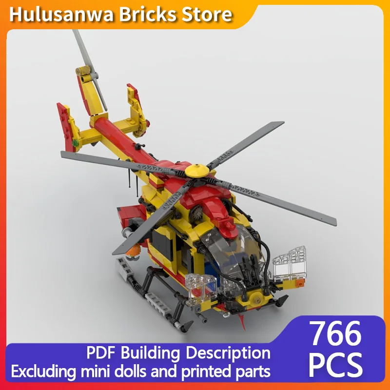 

EC145 Военная модель вертолета MOC Строительные кирпичи Военное оборудование Модульная технология Подарки Праздничная сборка Детские игрушки Костюм