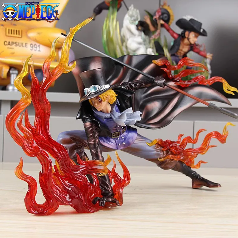 

Anime One Piece Iu Resonance Fire Fist Sabo Revolutionary Army Gk Figure Pvc Action Figurine Decoration Model Statue Toys Gifts