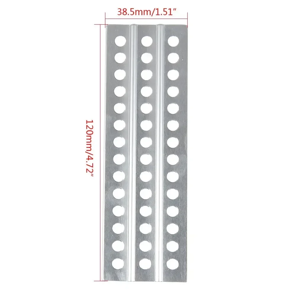 1 par de placa de recuperação de escada de areia de metal 38x120mm para 1/10 RC Crawler Axial SCX10 TRX4 Tamiya CC01