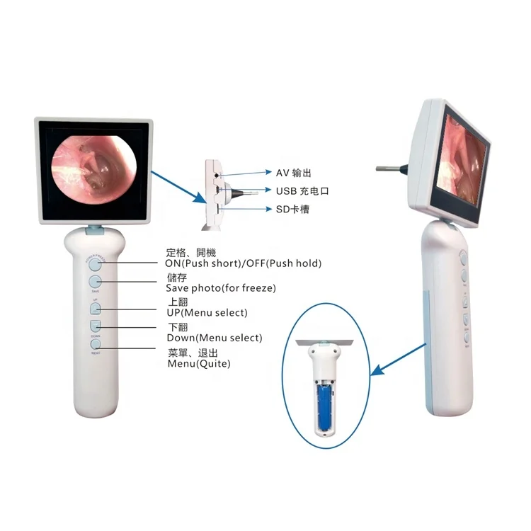 MSLVL4R 640*480 Sensor ENT endoscope/ otoscope sinuscope laryngoscope for hospital