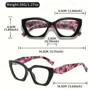 Gafas de lectura de ojos de gato vintage para mujeres, marco y lentes de PC, gafas de lectura de computadora de visión clara 1.0 a 4.0 8 Mejores concentrador de oro de ventas - №2