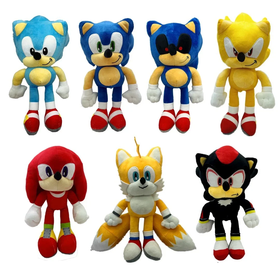 

Плюшевая игрушка SONIC, около 30 см, оригинальная, для детей и девочек, коллекционная, синий ежик Талшат, плюшевая кукла, подарок на день рождения