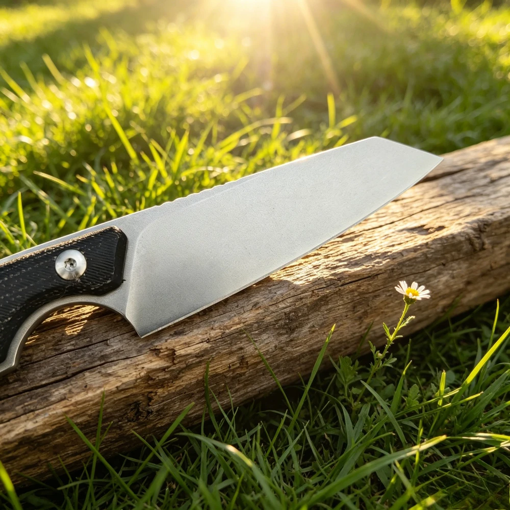 Нож EDC для кемпинга, пикника  – обзор и цена Camping Cooking Knife With Sheath