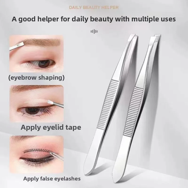 Pinça de Precisão para Sobrancelhas - Ferramenta Profissional de Aço Inoxidável para Modelagem de Sobrancelhas e Remoção de Pelos Faciais - Ferramenta de Beleza Unissex