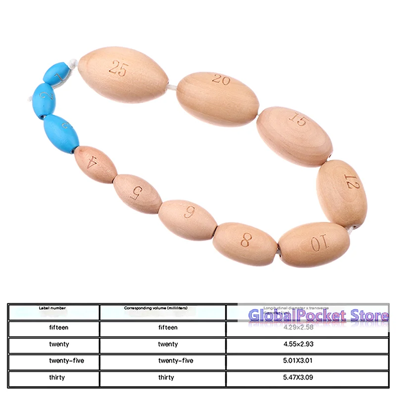 12 Kinds Of Size Wooden Orchidometer Testis Volume Meter Testis Volume Measurement For Testis Size Measure Male Tanner Stage