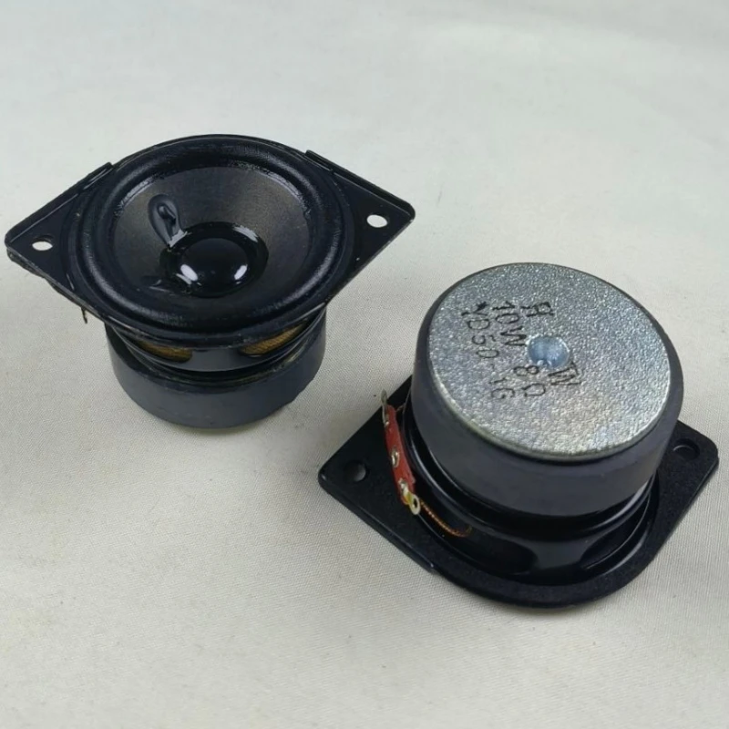 SOTAMIA 2Pcs 2 Inch Full Range Audio Speaker 8 Ohm 10W Cloth Edge Large Magnetic HIFI Speaker Home Sound Music Loudspeaker