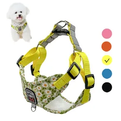 Breathable Cat Harness Leash Set No Pull Printing Puppy Harness Vest for Small Medium Dog Cats Reflective Chest Strap Chihuahua