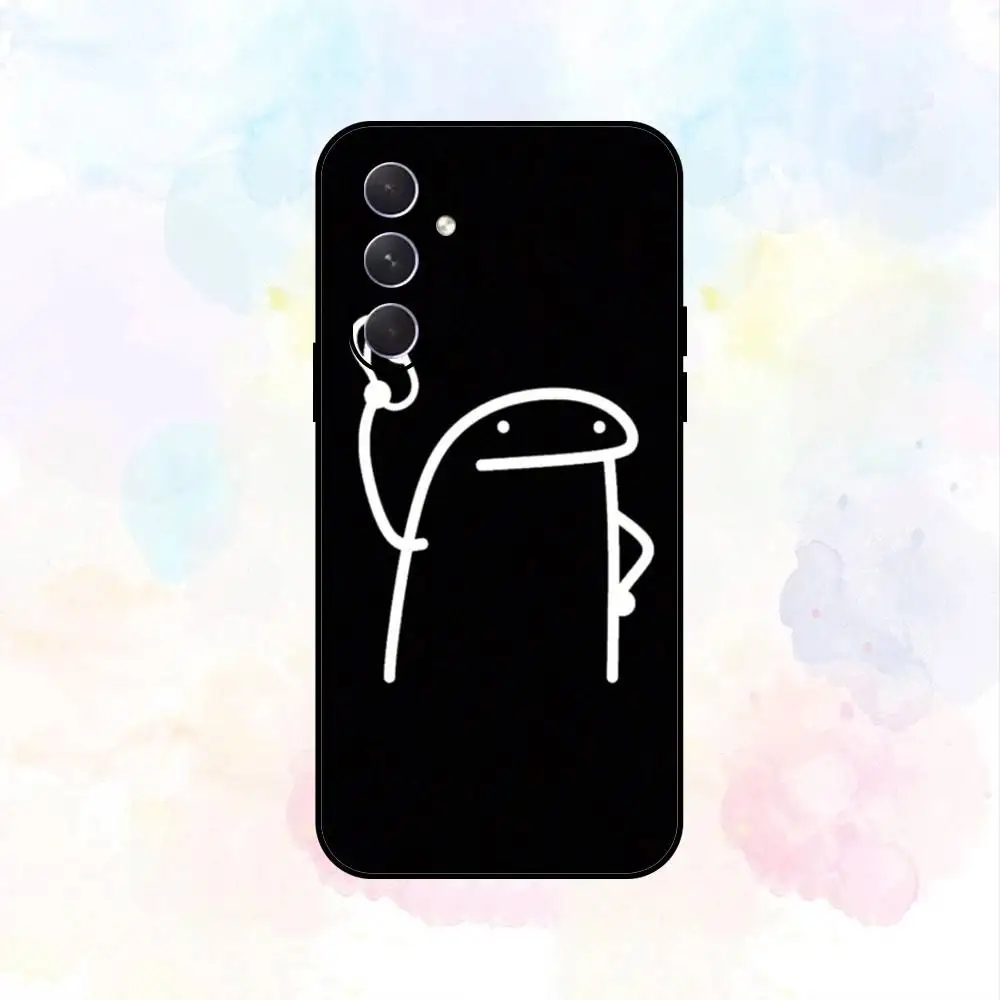 C-Cartoon Stick Handyhülle für Samsung Galaxy A73, A72, A71, A70, A53, A52, A51, andere weiche schwarze Hülle