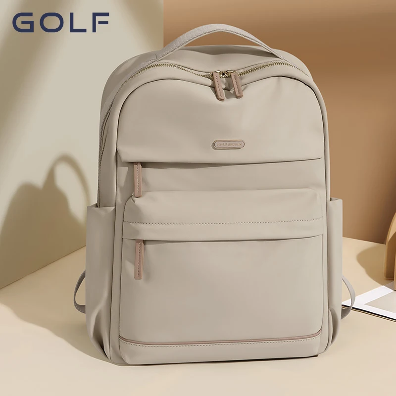 GOLF backpack, female fashion college student backpack, commuting large capacity 16 inch computer backpack, travel bag 2024