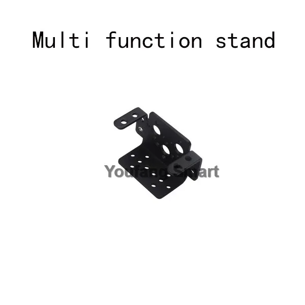 Black Multi Dof Robot Parts Accessory M3/M4 Screw U Beam Servo Bracket For Robot Kit Standard Part Steering Bearing Bracket Kit