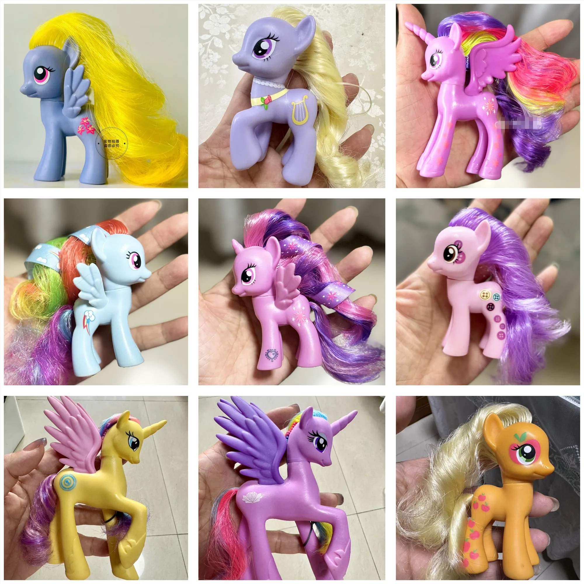 Original Hasbro My Little Pony Pinkie Pie Applejack Rarity Fluttershy Cheerilee Action Figures Doll Toys Kids Best Gifts