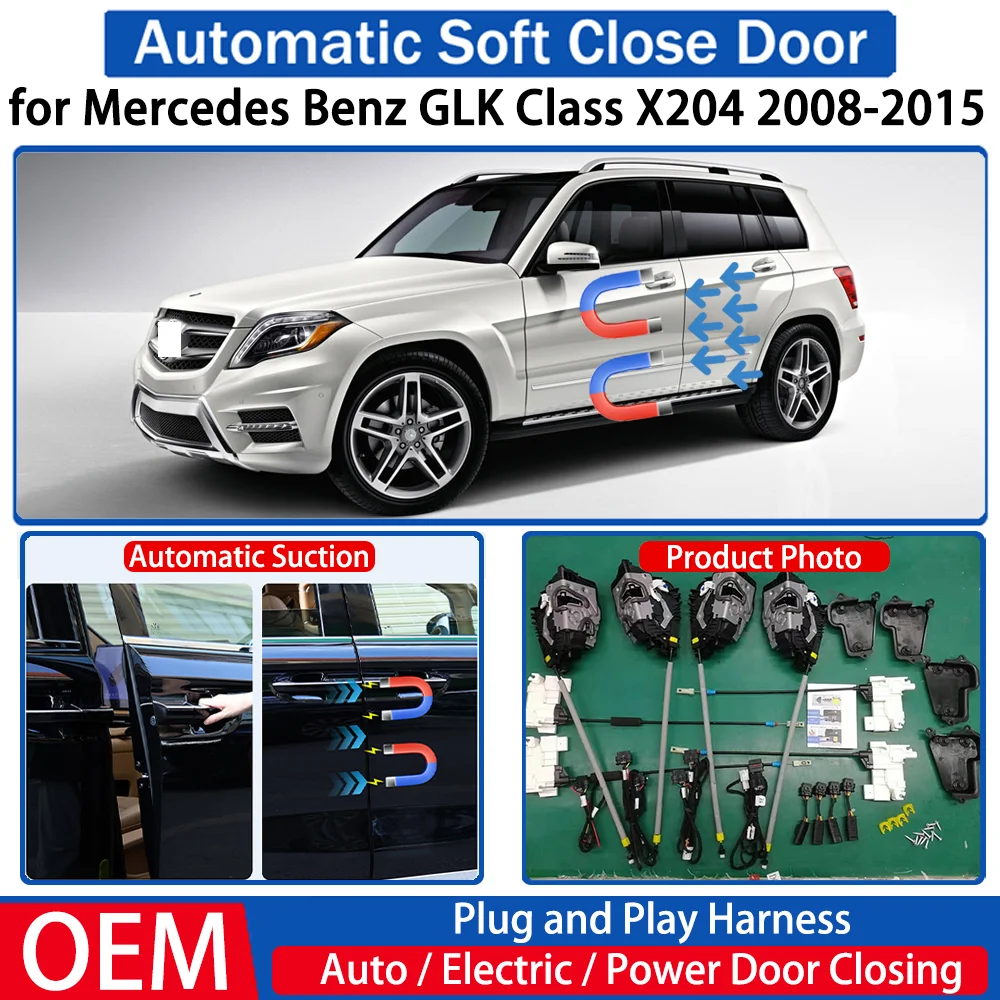 

for Mercedes Benz GLK Class X204 2008-2015 Car OEM Automatic Soft Close Door Electric Suction Kit Auto Power Closing System