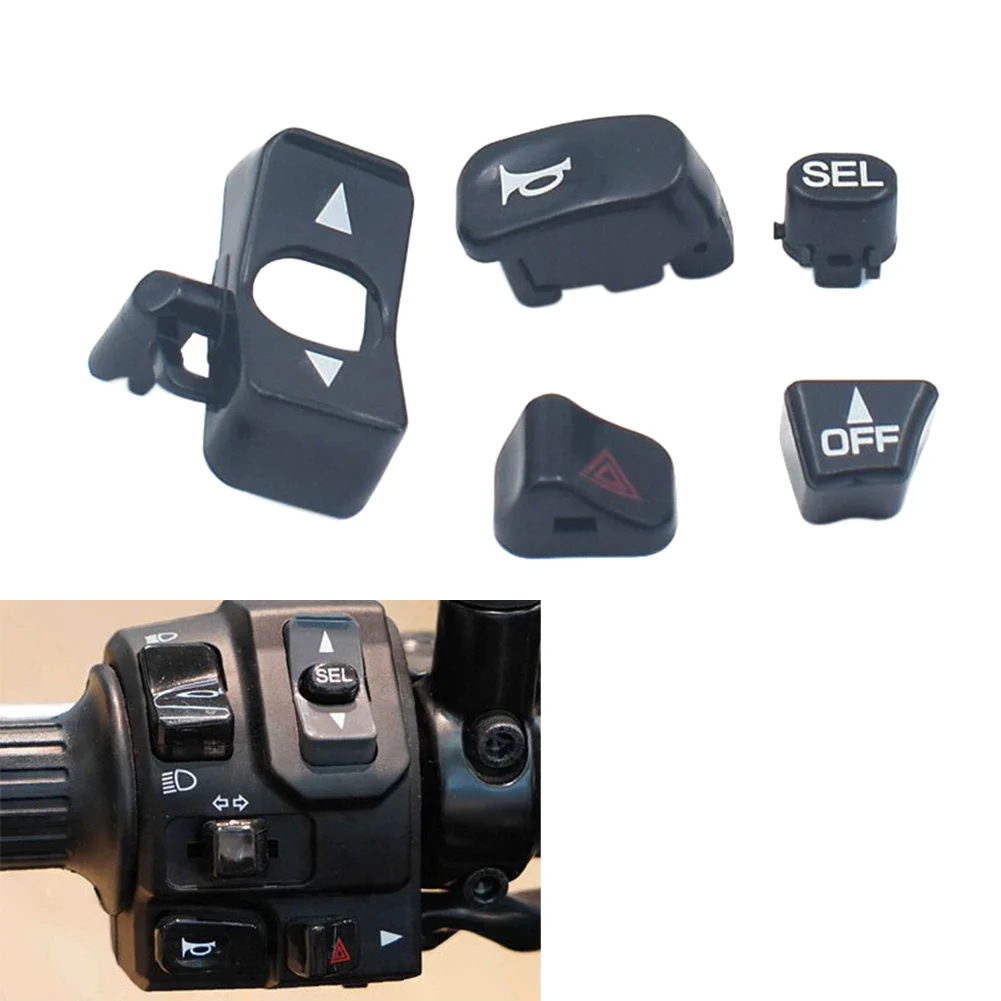 1Pcs ABS Black Left Combination Switch Button Menu Turn signal Speaker Cover For Kawasaki Z900 2020 2021 2022