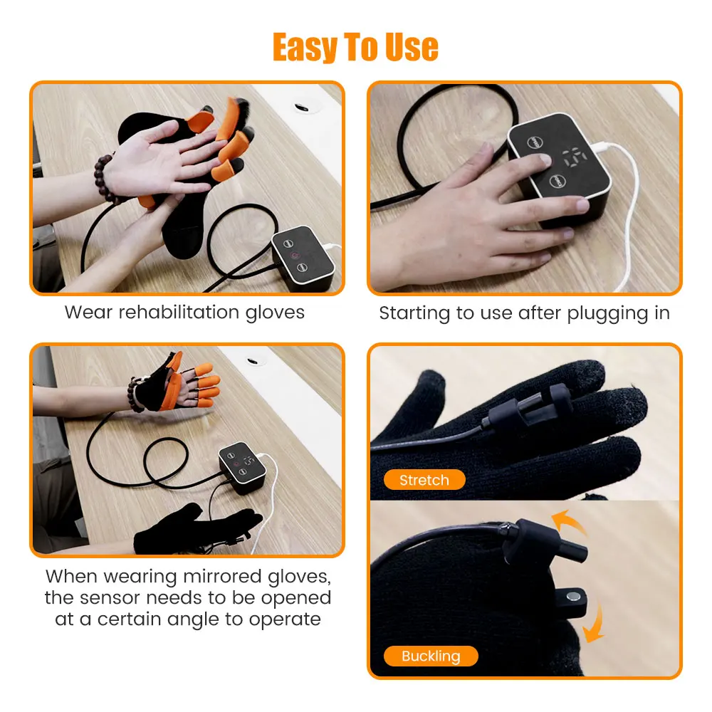 Rehabilitation Glove Robot Rehab Robotic Hand Glove Hemiplegia Devices Stroke Hand Exerciser Hand Trainer Physical Therapy Tools