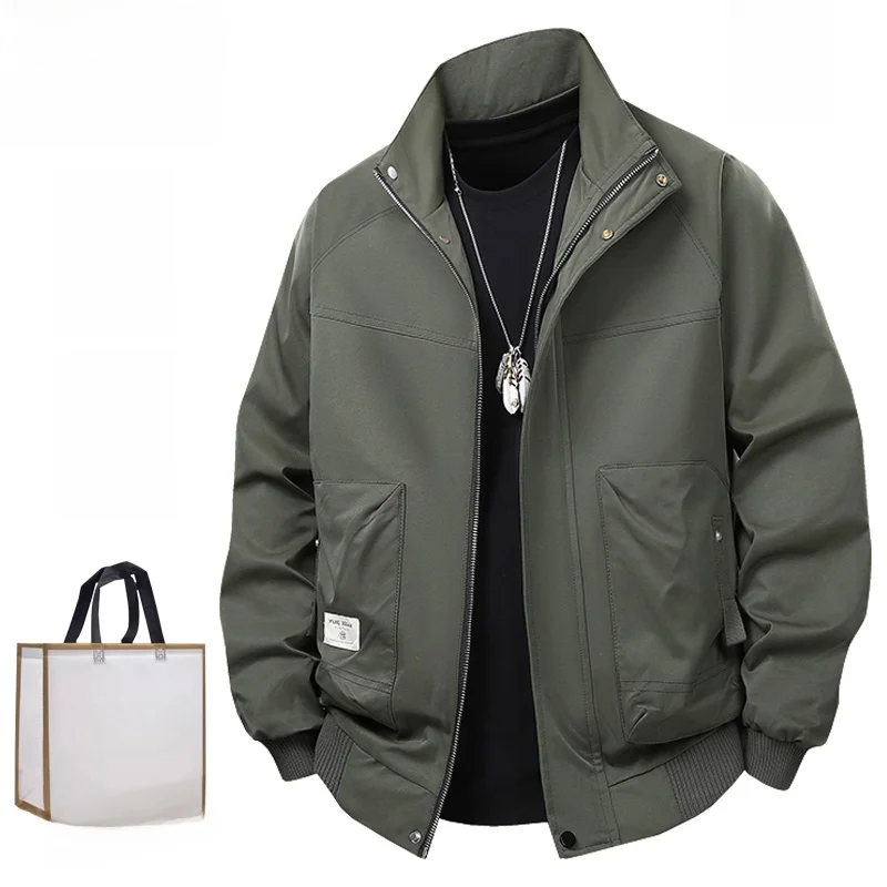 

plus Size Men's Pilot Jaet Outerwear Autumn Winter New Sle 280 Pou Extra Large Zipper Decorated Anti-Static Treaent