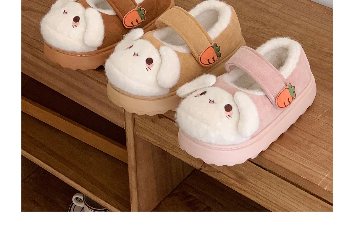 Neue schwarze flauschige Katzenpantoffeln für Damen, bezaubernde Tier-Schuhe, flauschige Hausschuhe, Damen-Winter-Plüsch-Mary-Jane-Slipper. – Detail 29