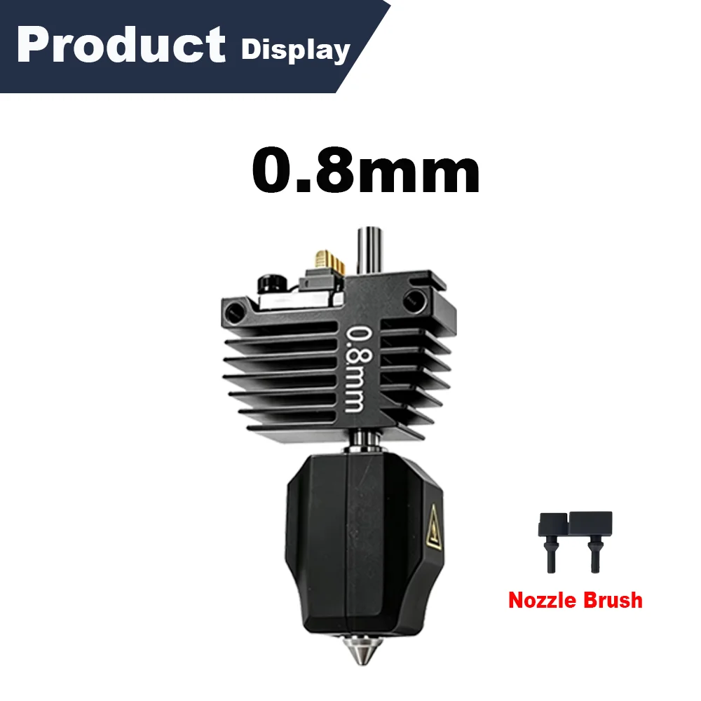 C5 Hotend-mondstukset voor Flashforge Creator 5 en 5 Pro, met snelle verwisselingsfunctie, gemaakt van gehard staal, verkrijgbaar in de maten 0,25/0,4/0,6/0,8 mm, vervangingsonderdelen voor de