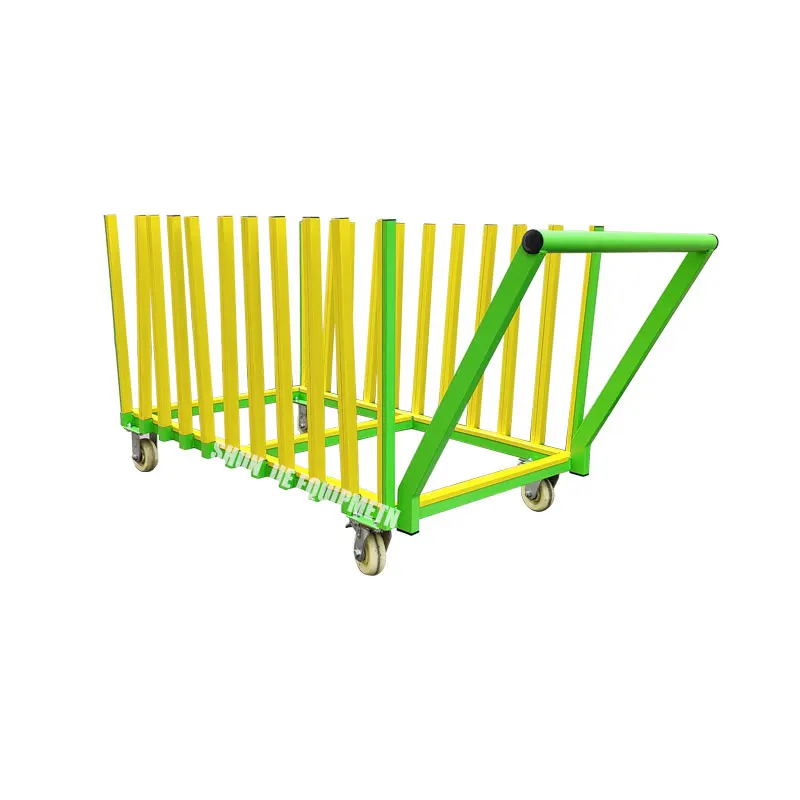 

1750mm Length 10 Slots 100mm Spacing Glass Plate Sorting Transport Rack With Removable Partition Column