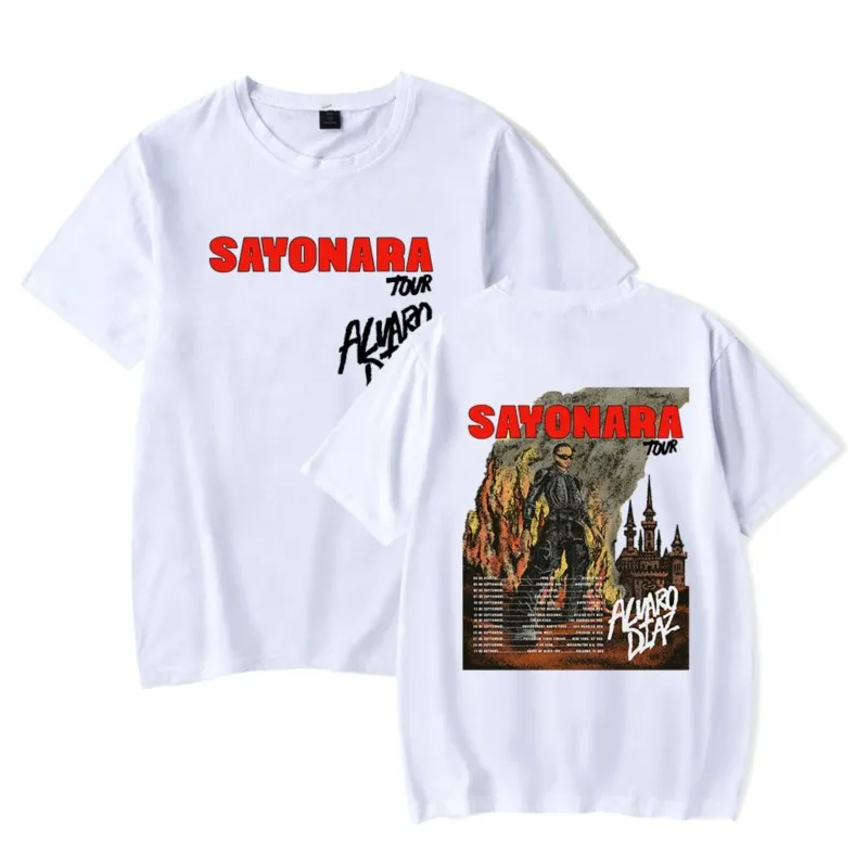 2024 Alvaro Diaz Sayonara Tour T-Shirt Merch Women/Men Unisex Summer Hiphop O-neck Short Sleeve Tshirt Tee Streetwear