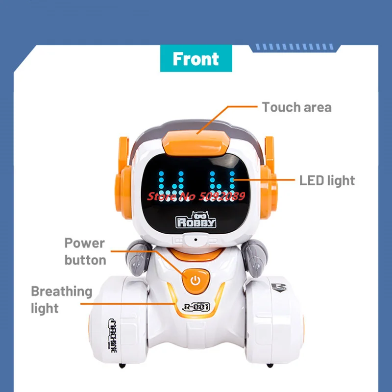 Smart Intelligent Robot Vorwärts Rückwärts Links Rechts Drehen Programmiert Patrol Dance Touch Kinder Geburtstag Geschenke Spielzeug Geschenke