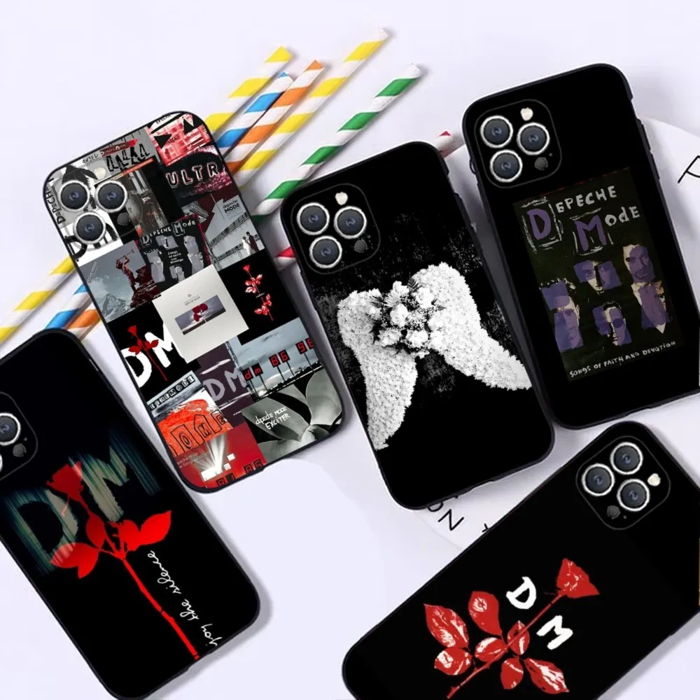 D-Depeche Mode  Phone Case For iPhone 16,15,14,13,12,Pro,Max,11,7,8,Plus,XR,XS Max Shockproof Silicone Soft Shell