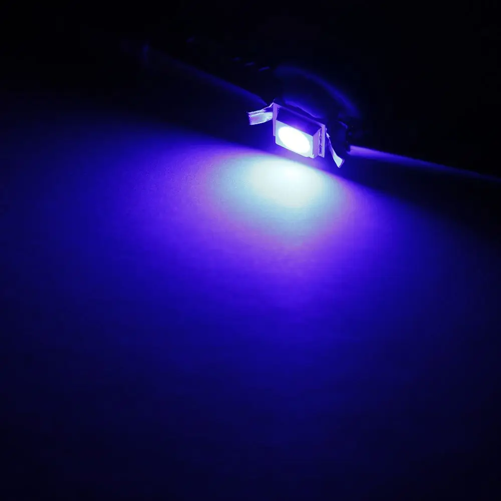 10Pcs Dashboard instrument Light Car Gauge Speed Dash Bulb Wedge Interior Lamp B8.5D 509T B8.5 5050 Led 1 SMD T5 Lamp