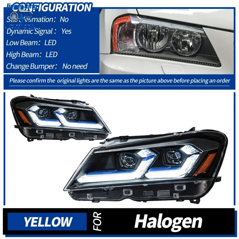 

Suitable For BMW X3 F25 LED Headlights 2010-2013 Head Lamp Car Styling DRL Signal Projector Lens