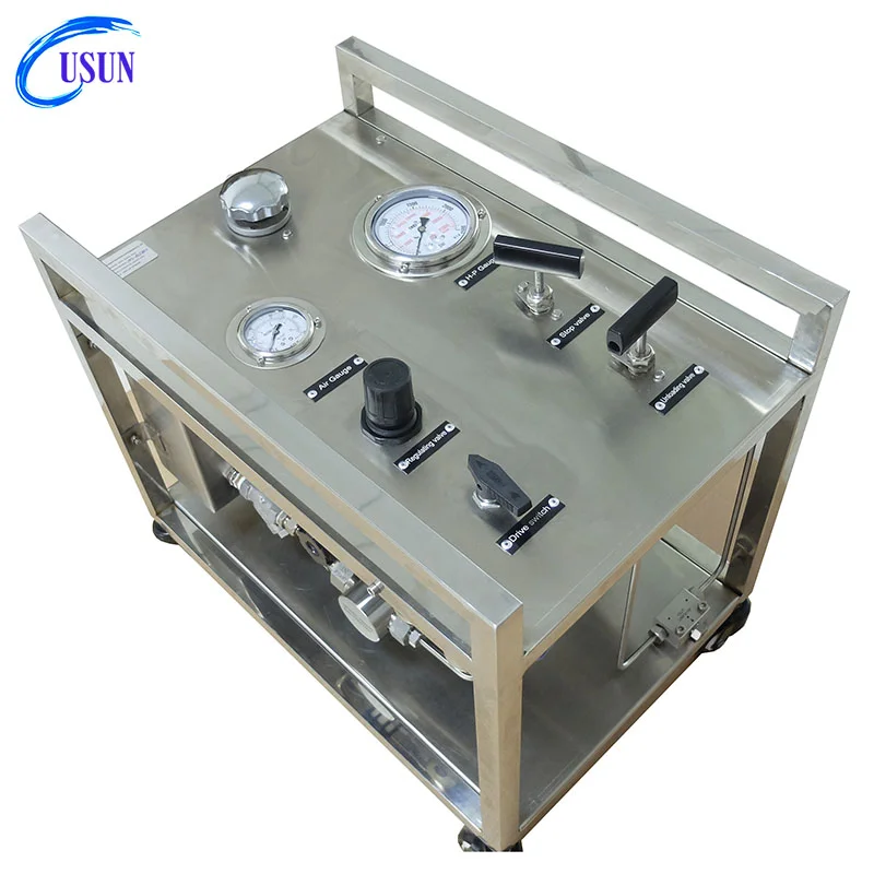 Hot Sale Usun Model: Usah Air Driven Hydraulic Pressure Test Pump System For Hose. Tubes And Valves