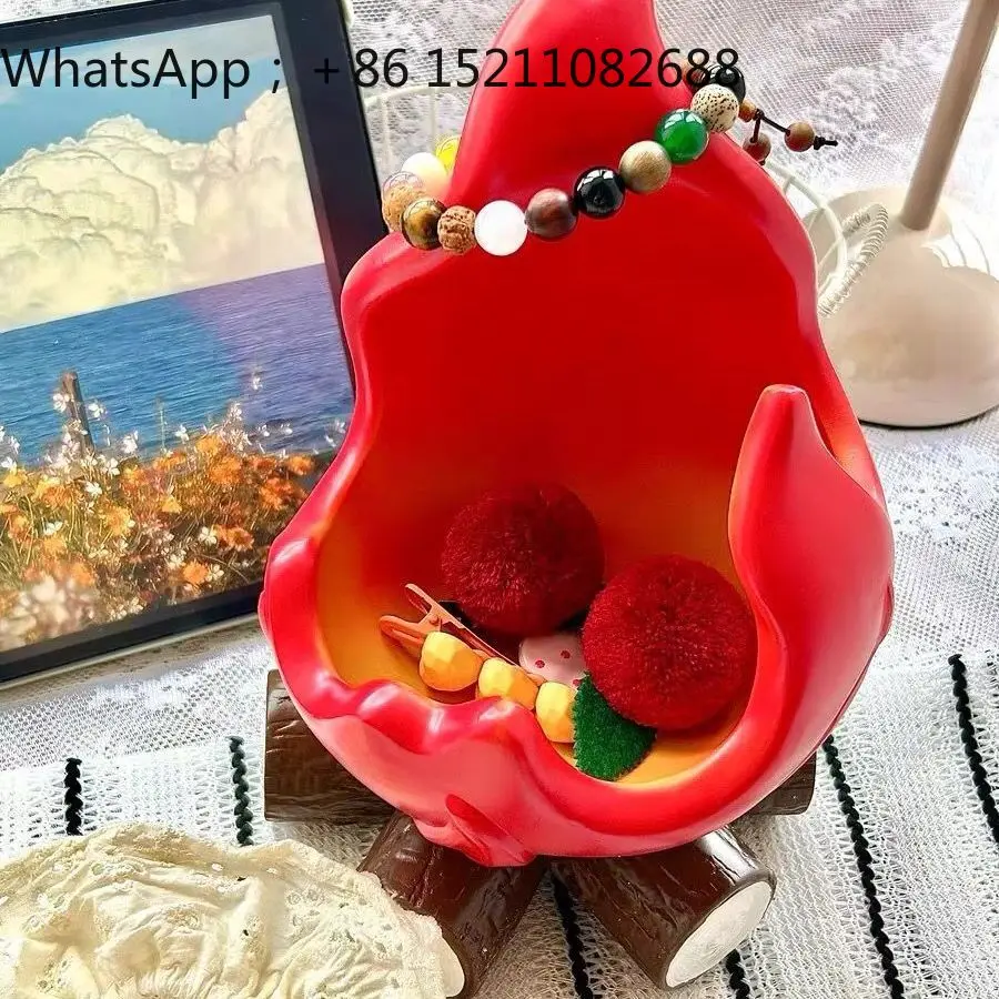 LLY housewarming, firewood desktop ornament, entrance door, entrance key storage box, household decoration tray rack