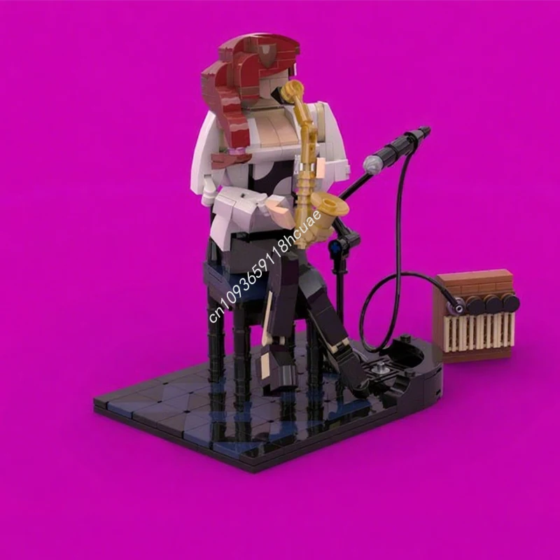 

390pcs MOC Jazz Saxophonist Building Blocks Christmas STEM Educational Inspires Unlimited Creativity for Families Gift M Gift