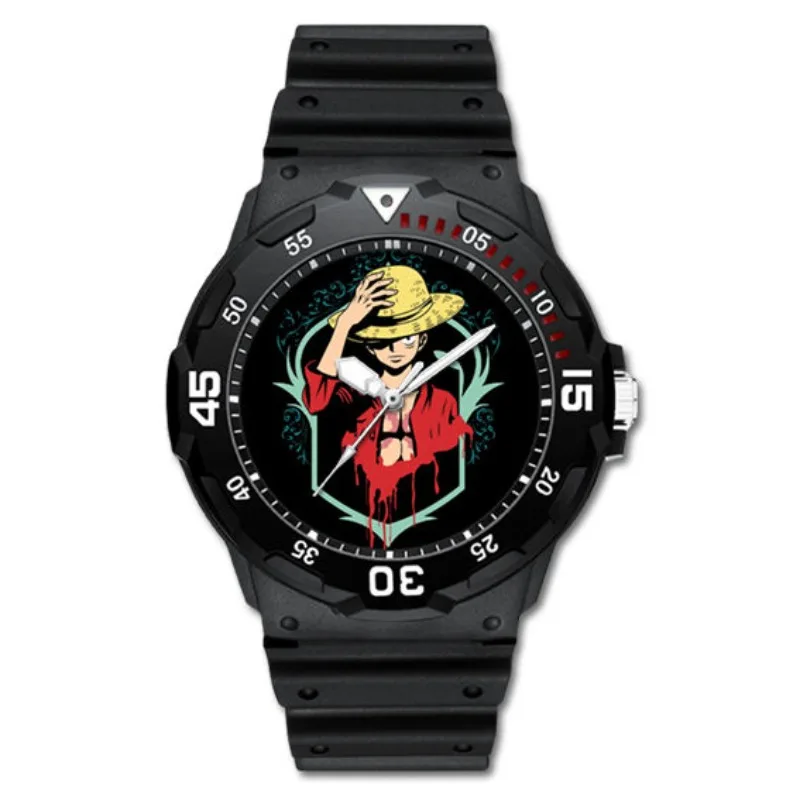 One Piece Luffy Zoro Chopper anime périphérique personnalité créative dessin animé minimaliste montre à quartz cadeau de festival de grande valeur.