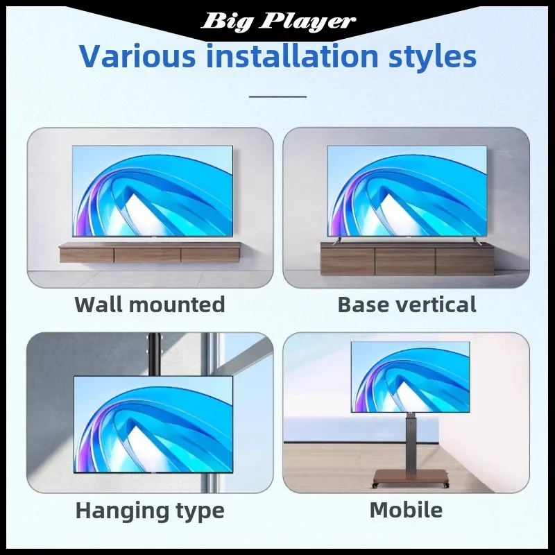 Super High Definition randloser Fernseher 75 100 Zoll Home Smart LCD Vollbild