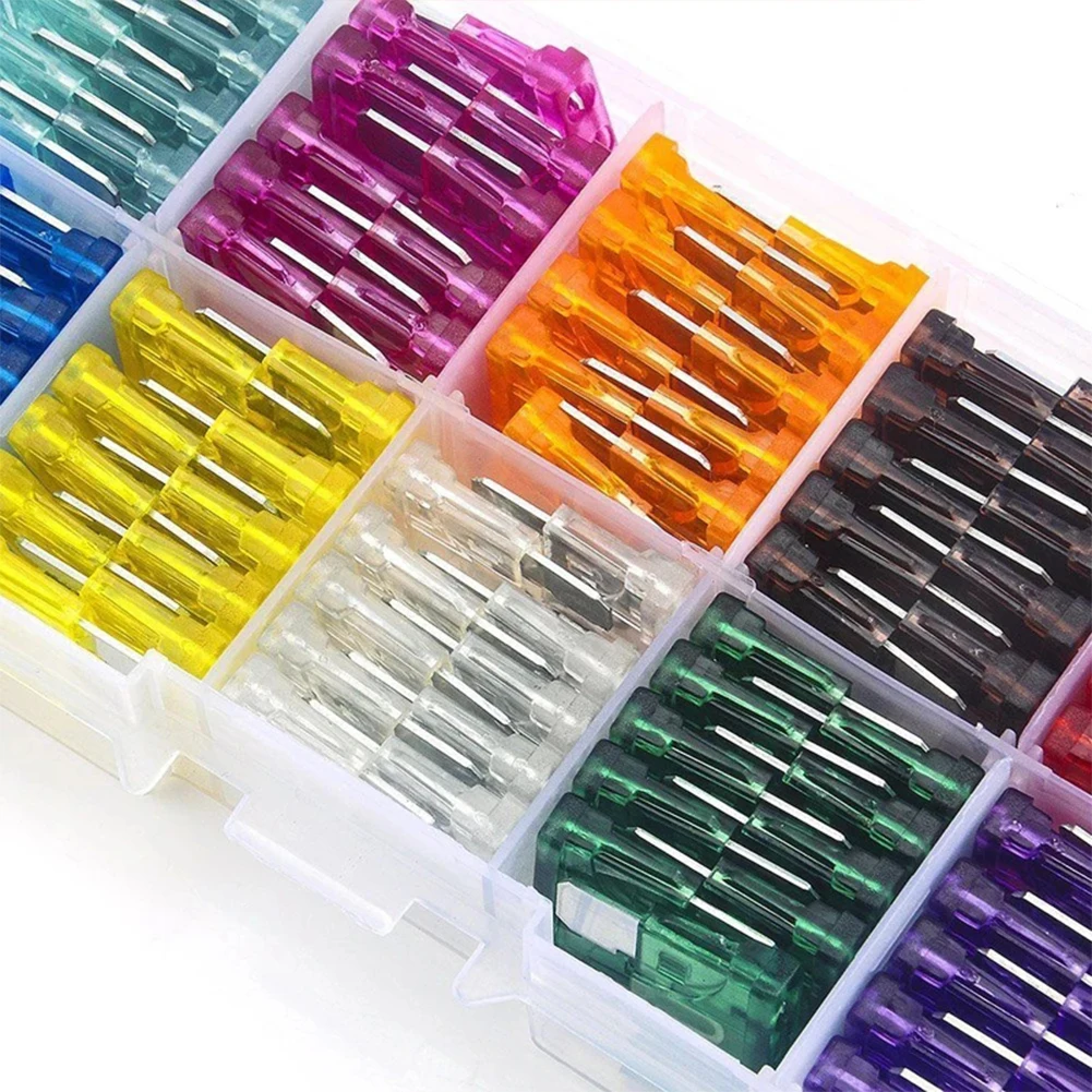 

100Pcs Blade Type Fuse Set 15A 20A 25A 30A 35A 10 Types Car Fuse Assortment with Box Blade Type Fuse Assorted Kit