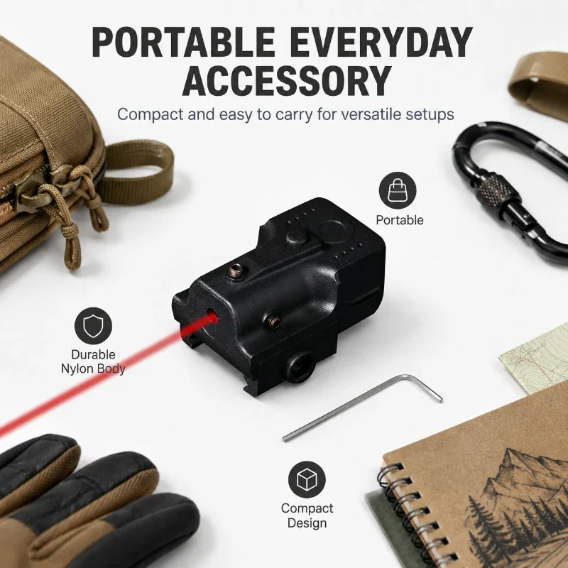 Lightweight Nylon Calibration Accessory Manual Adjustable Positioning Unit Compatible With Widely Used 20mm Mounting Guide Rail