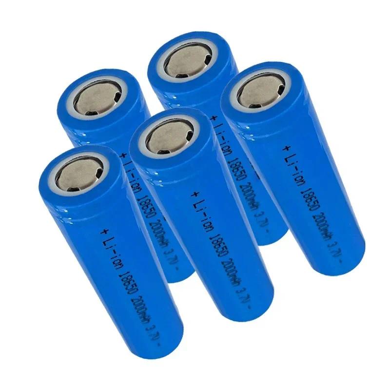 2000mAh True Capacity 18650 100% New Original 18650 Battery 3.7V Rechargeable Lithium Batteries