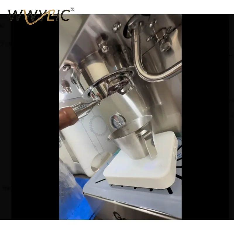 

Suitable for Coffee Machine Bottomless Handle 58mm 18g Powder Bowl, Wooden, Separate Head