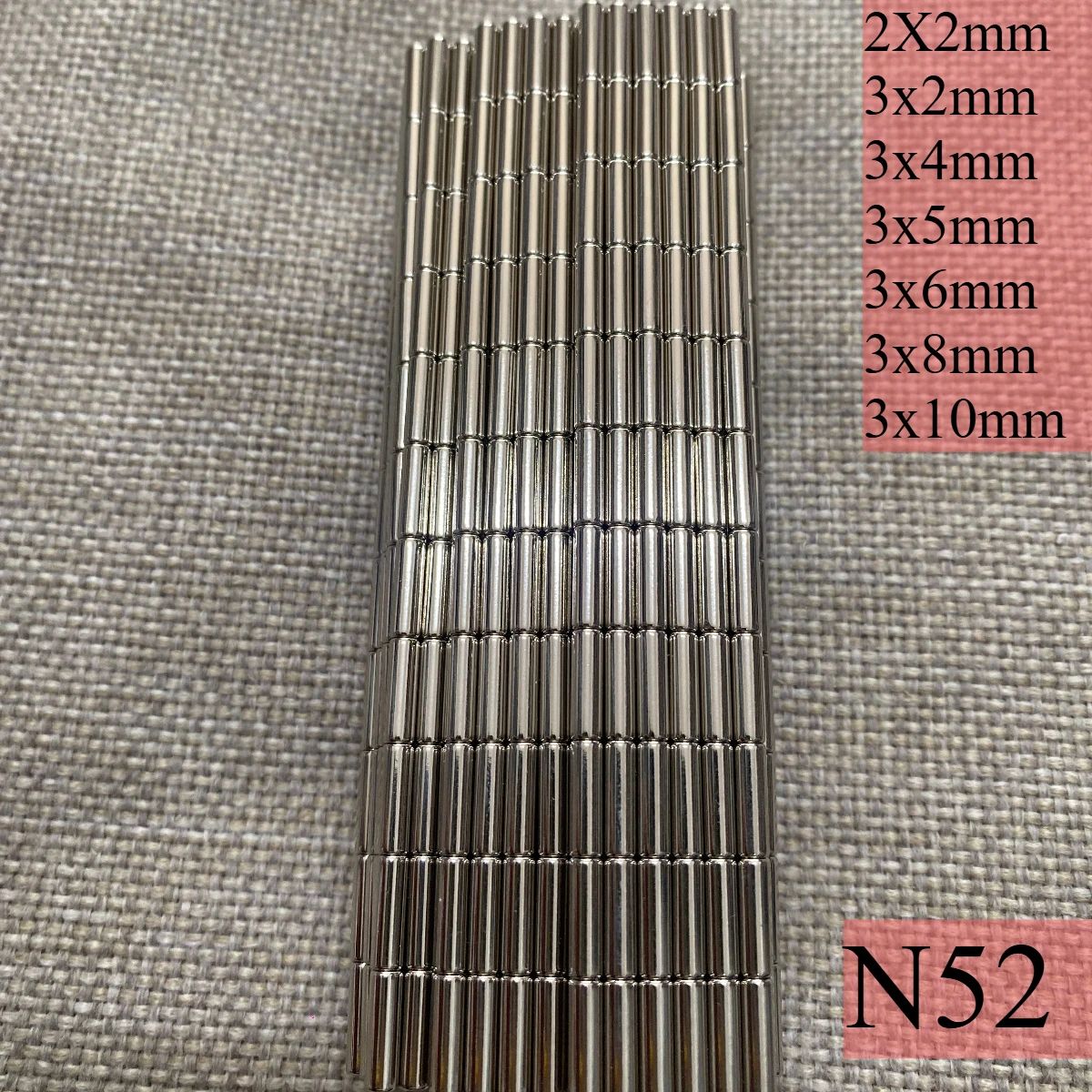 N52 2x2 3x2 3x4 3X5 3X6 3x8 3x10 Magnets Office Powerful Precise Dimensions  Mini Customised Ebike Magnets  Fridge DIY Tiny