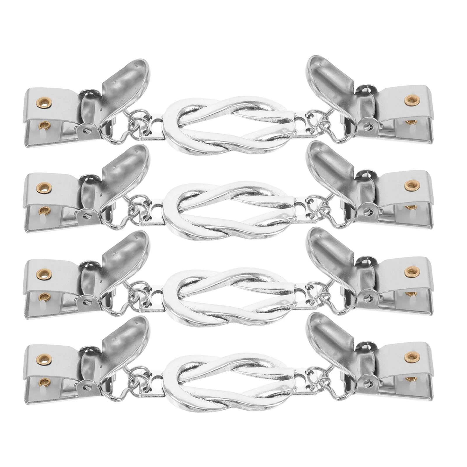 

4Pcs Sweater Clips Vintage Cardigan Shawl Dress Cinch Clips Decorative Brooch Clothing Pins Clip Sweater Cardigan