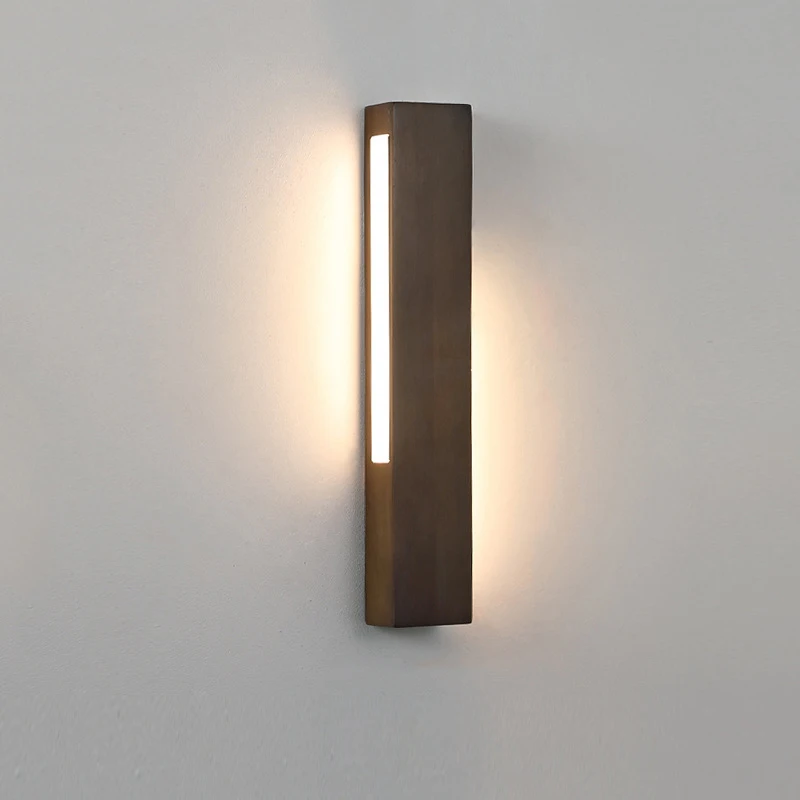 

Japanese Logs Around The Light Bedroom Bed Led Wall Light Solid Wood Aisle Light Staircase Living Room Background Wall Light