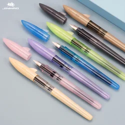 Jinhao Plastic Fountain Pens 0.5mm F Nib Cute Shark Shape Calligraphy Ink Pens School Stationery Office Supplies Students Gifts
