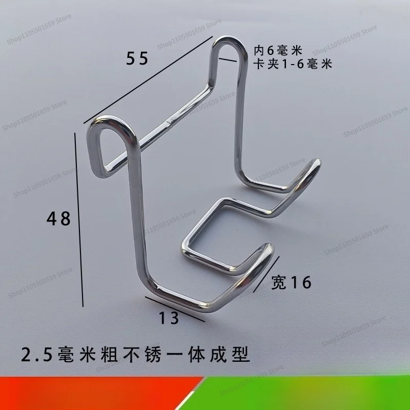 For Household Stainless Steel Double Hook Corner Rack Hook, Kitchen and Bathroom Rack Accessories, Razor Rack