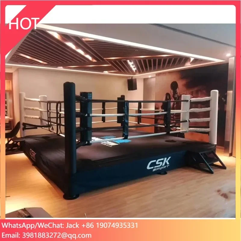 Elevated Type MMA Boxing Ring Boxeo Set with Custom Ropes Mma Gym Equipment Competition Events Ring