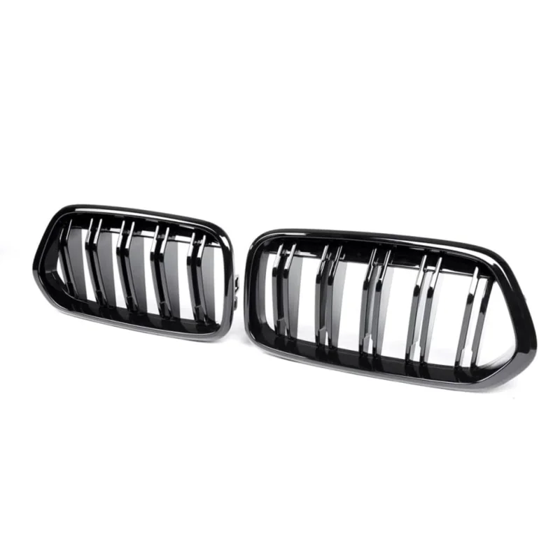 

Gloss Black Single Double Slat Diamond Grill Front Bumper Kidney Grille for BMW X2 Series F39 2018-2023 Facelift Mesh Grille