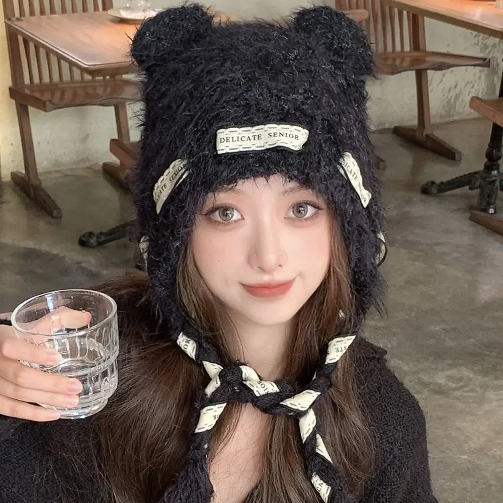 الأزياء الباردة واقية فو الفراء قبعة صغيرة حماية الباردة رشاقته الشتاء مكافحة الباردة قبعة لطيف المنغولية قبعة النساء الملحقات #3